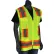 Pip® Contoured Surveyors Vest w/ Solid Front & Mesh Back, Class 2, S, Hi-Vis Yellow