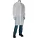 Uniform Technology™ Cleanroom Frock with Military Collar, XL, White