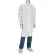 Uniform Technology™ Cleanroom Frock with Raglan Sleeve & Knit Cuff, L, White