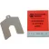 3" x 3" x 0.001" Stainless Steel Slotted Shim (Pack of 20) - Made In USA