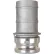 2" Aluminum Camlock Fitting - Male Barb x Male Coupler Thread