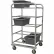 PVI Aluminum Lug Cart HDLUGDB10 - 10 Lug Cap. Heavy Duty All-Welded 31-1/4"L x 27-1/2"W x 57"H, Gray