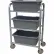 PVI Aluminum Lug Cart LUGCT3 - 3 Lug Cap. All-Welded 28-1/2"L x 15-1/2"W x 43-3/4"H, Gray