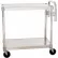 Prairie View Aluminum Utility Cart w/2 Shelves, 400 lb. Capacity, 36"L x 24"W x 36"H