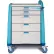 Capsa Healthcare Avalo® Emergency Cart, Blue, Intermediate Height