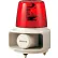Patlite RT-24E-R+FC015 Smart Alert Plus Rotating Beacon & Horn W/32 Sounds, Red Light, DC24V