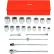 Proto J57102A 1" Drive 22 Piece Socket Set - 12 Point