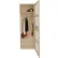 Global Industrial 1 Door Security Gear Locker with Foot Locker, 24"W x 18"D x 72"H, Putty