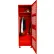 Global Industrial 1 Door Security Gear Locker with Foot Locker & Legs, 24"W x 18"D x 76"H, Red
