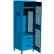 Global Industrial 1 Door Security Gear Locker with 2 Drawers & Legs, 24"W x 18"D x 76"H, Light Blue