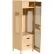 Global Industrial 1 Door Security Gear Locker w/ 2 Drawers, Top Compt. & Legs, 24"Wx18"Dx76"H, Putty