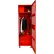 Global Industrial 1 Door Security Gear Locker w/ Top Compt., Foot Locker & Legs, 24"Wx18"Dx76"H, Red