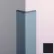 Surface Mounted Corner Guard, 90°, 3'' Wings, 4'H W/Caps, Black