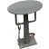 Prisoner Restraint Stool - 16" x 19" - Powder Coated Gray