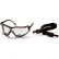 V2g Readers™ Safety Glasses +1.5 Clear Lens , Black Strap/Temples - Pkg Qty 6