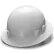 White Full Brim 4 Point Ratchet Sleek Shell Hard Hat - Pkg Qty 12