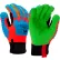 Pyramex® GL804C Insulated Corded Winter Work Gloves, 2XL, Green/Blue/Hi-Vis Orange