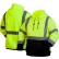 Pyramex® RSSH32T Long Sleeve Pullover Sweatshirt, Class 3, 5XL Tall, Hi-Vis Lime