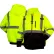 Pyramex® RSZH33 Premium Long Sleeve Zipper Sweatshirt, Class 3, 3XL, Hi-Vis Lime