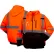 Pyramex® RSZH33 Premium Long Sleeve Zipper Sweatshirt, Class 3, 4XL, Hi-Vis Orange
