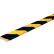 Knuffi Flat Bumper Guard, Type F, 196-3/4"L x 1-9/16"W x 7/16"H, Black & Yellow, 60-6750
