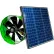 QuietCool Solar Attic Gable Fan, 120V, 1486 CFM, Green, 14" Diameter