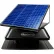 QuietCool Solar Attic Roof Mount Fan AFR SLR-30W, 120V, 1092 CFM, Black, 14" Diameter