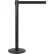 Queue Solutions™ QueuePro 250, Premium Black Stanchion, 2-1/2" Black Post, 11' Black Belt