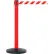 SafetyMaster 450 Retractable Belt Barrier, 40" Red Post, 7-1/2' Red/White Belt
