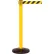 SafetyMaster 450 Retractable Belt Barrier, 40" Yellow Post, 7-1/2' Black/Yellow Belt