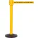 Queue Solutions SafetyPro 335 Authorized Access Only Belt Barrier, 40" Post, 35' Yellow/Blk