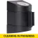 WallPro 400 Wall Mount Retractable Belt Barrier, Black Case W/15' Yellow "Cleaning" Belt