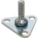 Quantum® Storage Systems Foot Plate, Triangular, Chrome