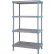 Quantum Millenia™ Shelving Unit 24"W X 21"D X 62"H, 4 Open Grid Shelves