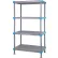 Quantum Millenia™ Shelving Unit 24"W X 24"D X 62"H, 3 Open and 1 Solid Grid Shelves