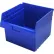 Plastic Nesting Storage Shelf Bin QSB809 11-1/8"W x 11-5/8"L x 8"H Blue - Pkg Qty 8