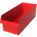 Plastic Nesting Storage Shelf Bin QSB816 11-1/8"W x 23-5/8"L x 8"H Red - Pkg Qty 6