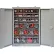 Quantum Tip Out Bin Small Cabinet 10"L x 26-1/4"W x 36-1/2"H, 35 Clear Cup, Gray
