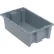 Quantum Storage® Polypropylene Stack & Nest Storage Tote, 18"L x 11"W x 6"H, Gray - Pkg Qty 6