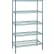Quantum® Storage Systems 5 Shelf, Gray Epoxy Wire Shelving Starter Kit, 24"W x 14"D x 74"H