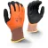 Radians® RWG18L Latex Dipped Gloves, 13 Gauge, Orange/Black, L, 1 Pair - Pkg Qty 12
