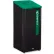 Rubbermaid® Sustain Decorative Refuse with Recycling Lid, 23 gal, Metal/Plastic, Black/Green