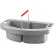 Rubbermaid® 2-Compartment Maid Carry Caddy 16" x 9" x 5", Gray - RCP2649GRA - Pkg Qty 4