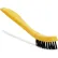 Rubbermaid® Synthetic-Fill Tile & Grout Brush, Black Plastic Bristles, 2.5", 8.5" Yellow Handle
