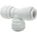 John Guest 3/8'' Polypropylene Union Tee, 10/PK