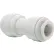 John Guest 3/8'' Polypropylene Tube Union Adapter, 10/PK