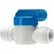 John Guest 3/8'' Polypropylene Push-Fit Shut-Off Valve, White, 10/PK