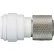 John Guest 3/8" OD x 3/8" Female Compression Push to Connect Female Connector, 10/PK