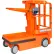 Multi-Function Merchandise Lift with Shelf, Safety Orange