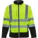RefrigiWear® Men's HiVis Softshell Insulated Jacket, 2XL, Black/Lime